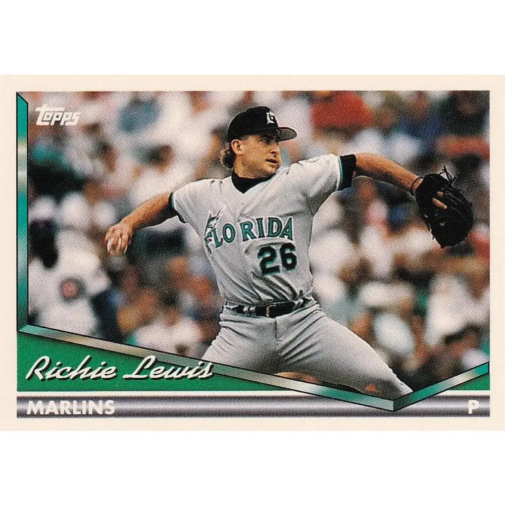 1994 Topps Richie Lewis # 47 Florida Marlins